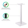 Lenfech boldR Soporte Blanco con Plateado para Audífonos/Base Universal de
