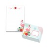 Stationery Set for Girls Flamingo Letter Pad with Envelope for