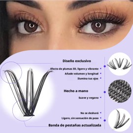 Kit De Pestañas Postizas Por Secciones Para Hacer Tú Mismo
