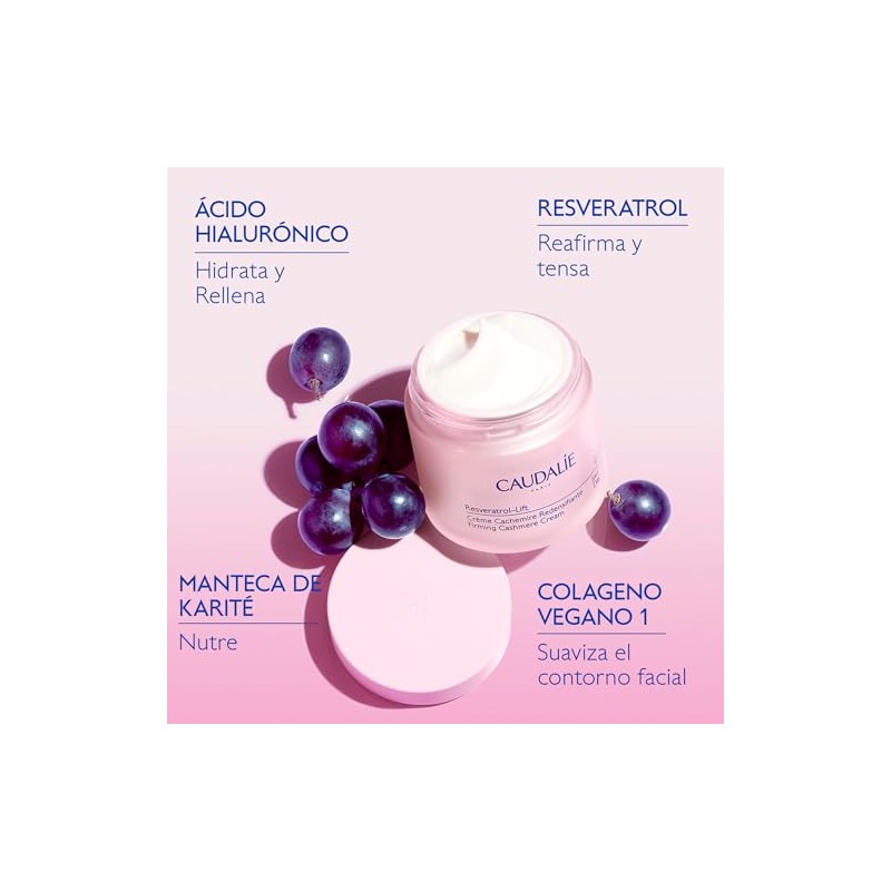 Caudalie Resveratrol-Lift Crema Cachemira– 50 mL