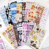 60 Pieces of Film Cutting Stickers in Korean ins Style,