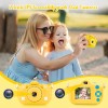BEVLXNIV Childrens Digital Camera - Yellow - 32mp, 1080p video,