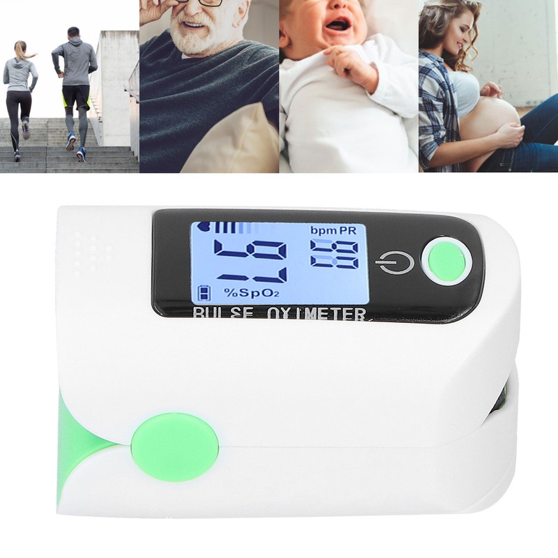 Fingertip Pulse Oximeter Blood Oxygen Saturation Monitor Heart Rate Meter