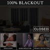 NICETOWN Portable Blackout Small Curtains for Kitchen, Thermal Lnsulated Self-Adhesive