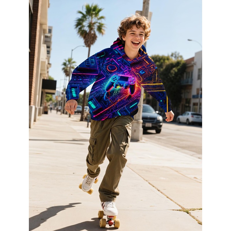 wangstar Boys Hoodies Sweatshirts Graphic Hoodies for Boys Hoodies Size