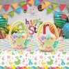 YaYaFunFun 2pcs Easter Table Cloth Party Plastic Easter Bunny Tablecloths,137