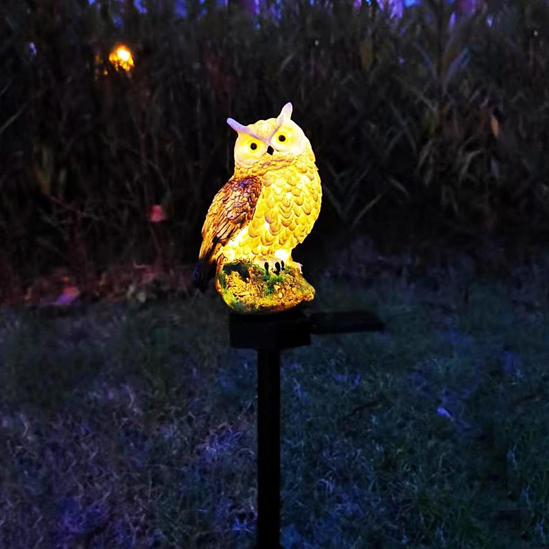 Owl Solar LED Lights Waterproof Garden Decorative with Stake for