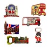 England London Icons Set of 6 Bottle Opener Magnets London