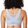 DELIMIRA Women's Full Coverage Front Closure Wire Free Back Support
