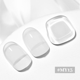 OpenLive 16.5ml Jelly Milky White Nail Polish Large Volume Quick Dry Nail Polish, Long Lasting Shine, Fingernail Toenail Nail Art DIY Home Travel Nail Art Gift