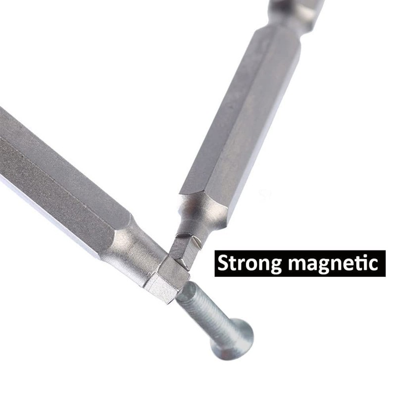 Eyech 3 Sets 3pcs Magnetic Square Head Bits Square Screw