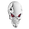 BESPORTBLE Skull Car Emblem 3D Silver Skull Motorcycle Car Metal