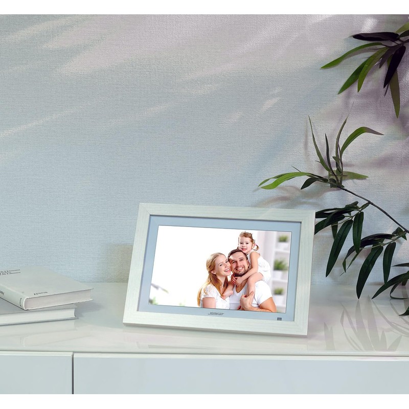 Somikon Accessories for App Picture Frame: Light Wooden Frame for
