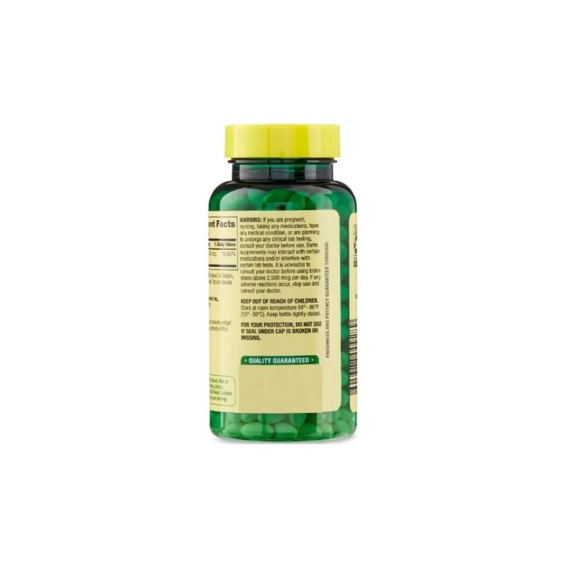 Biotina 5,000mcg 240 Caps Cabello Uñas Piel Biotin Spring Va