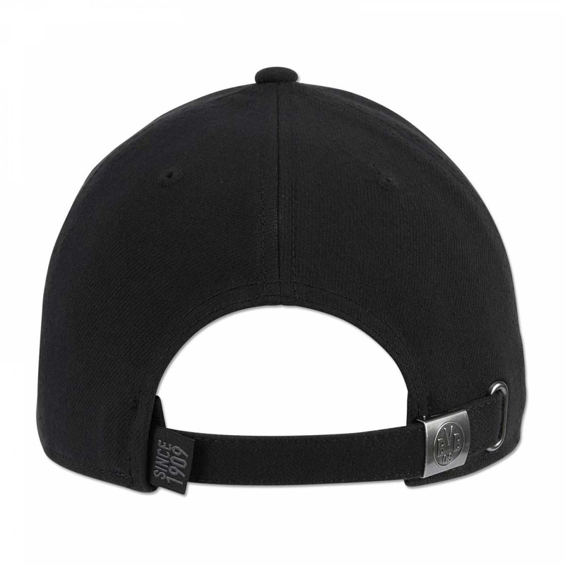Borussia Dortmund BVB Logo Cap (DE/NL/SE/PL, Alphanumeric, One Size, Black)