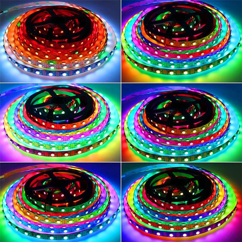 Boarda 5V WS2812B RGB 5050SMD Individually addressable LED Strip Light,