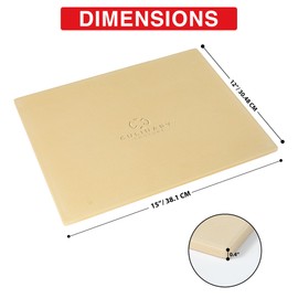Pizza Stone for Oven Set - 15" x 12" Pizza Stone for Grill - Pizza Making Accessories - Large Pizza Oven Stones, Baking Stone for Bread and Pizza