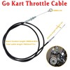 Go Kart Brake Throttle Pedals with Automotive Steering Wheels,71" Cable