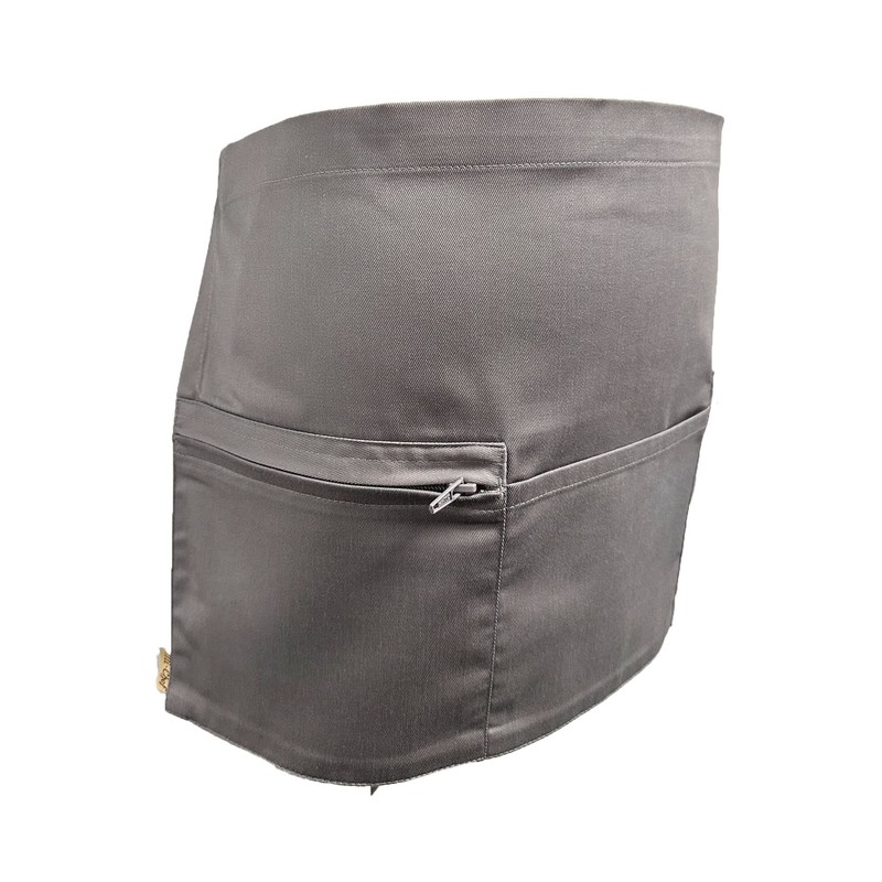 Mirabella Health & Beauty Espresso Waist Apron with Pockets Grey