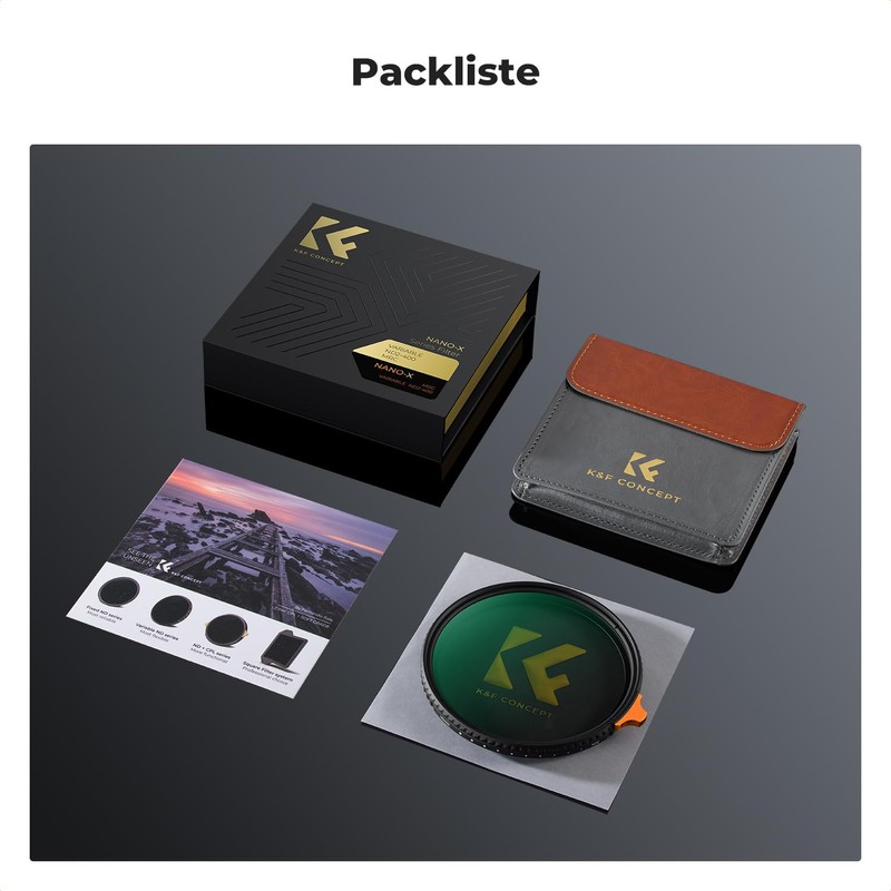 K&F Concept Nano-X 95 mm ND Filter Variable Grey Filter