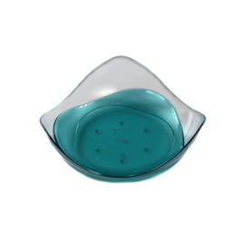 Tupperware Eleganzia 38452 Serving Bowl Turquoise / Green Eleganza Clear Bowl Serving