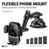 Suction Cup Car Phone Holder for Hands-Free Driving – Adjustable