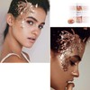YEEECH Rosegold Glitter Stickers Leaf Face Eye Nails Body Art