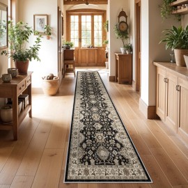 Topruug Washable Hallway Runner Rug 3x12: Non Slip Runner Rugs with Rubber Backing So