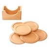 Ceylon Teabox Wooden Coasters Set with Holder for Drinks Set