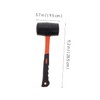 Tofficu Rubber Mallet Hammer Fiber Handle Non-Slip for Tile Installation