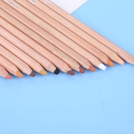 Tiiyee 12Pcs Pastel Pencils, Wooden Rod Art Oil Colouring Pencils Skin and Hair Tone Sketch Set Painting Tool for Illustration Tinting Sketching Home Office School Drawing