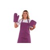 OceanSSH Kitchen Apron and Oven Mitt Set-3 pcs; Adjustable Cooking