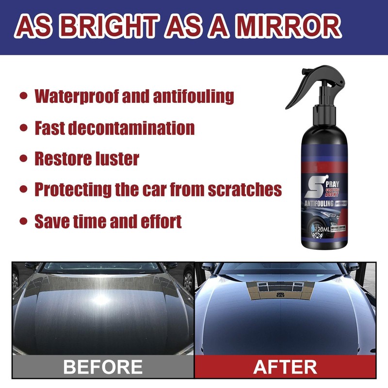 2PCS Spray Coating Agent Multi-Functional Coating Renewal Agent, Car Coating