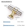 Leulan 10 Pack Kitchen Cabinet Knobs Brushed Nickel and Gold