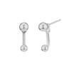 Gold&Deer 14K Goldfield Two-Way Double Ball Point Earrings Rose Gold