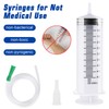 550 ml Syringe with Hose, Plastic Syringe with Cap, Large