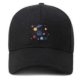 Solar System Baseball Cap Golf Dad Hat Unconstructed Plain Cap Adjustable Classic Cotton Hat Men Women