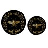 Naanle Cotton Stylish Golden Bee Art Woven Pot Holder Trivets