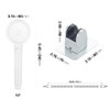KAIYING Drill-Free High Pressure Handheld Shower Head with ON/OFF Pause