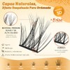 Pestañas Postizas 3D Voluminosas y Naturales Suaves para Maquillaje de