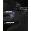 33,000ft Men's Hooded Softshell Jacket Waterproof Lightweight Insulated Windbreaker Fleece