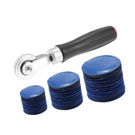 A ABSOPRO 1set Car Tire Patch Roller Handle Tire Repair Patches 32mm 42mm 58mm Item Replacement