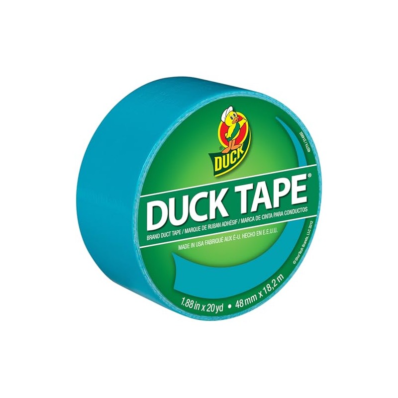 Duck Brand 1265020 Color Duct Tape, Aqua, 1.88 Inches x