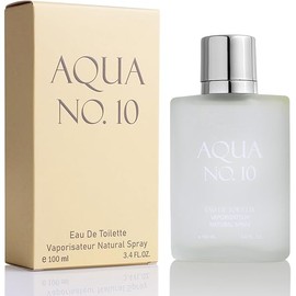 Aqua No 10 Eau De Toilette for Men - Citrus & Marine Fragrance - Top Notes of Lime, Lemon, Bergamot, Jasmine, Orange & Neroli - Base Notes of Musk, Cedar, Oakmoss & Amber - Elegant 100ml Bottle