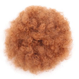 Afro Puff Drawstring Ponytail 2packs Fluffy Short Kinky Curly Hair Bun for Black Women (6INCH, 30)