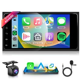 8 CORE 4G+64G Car Radio Stereo for Toyota Corolla 2003-2008/Camry 2002-2006/Highlander 2001-2007/RAV4 2001-2005, Wireless CarPlay/Android Auto 7" IPS Touch Screen Android 13 GPS WiFi DSP Camera