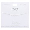Silver plated bracelet with a infinity symbol