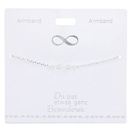 Silver plated bracelet with a infinity symbol