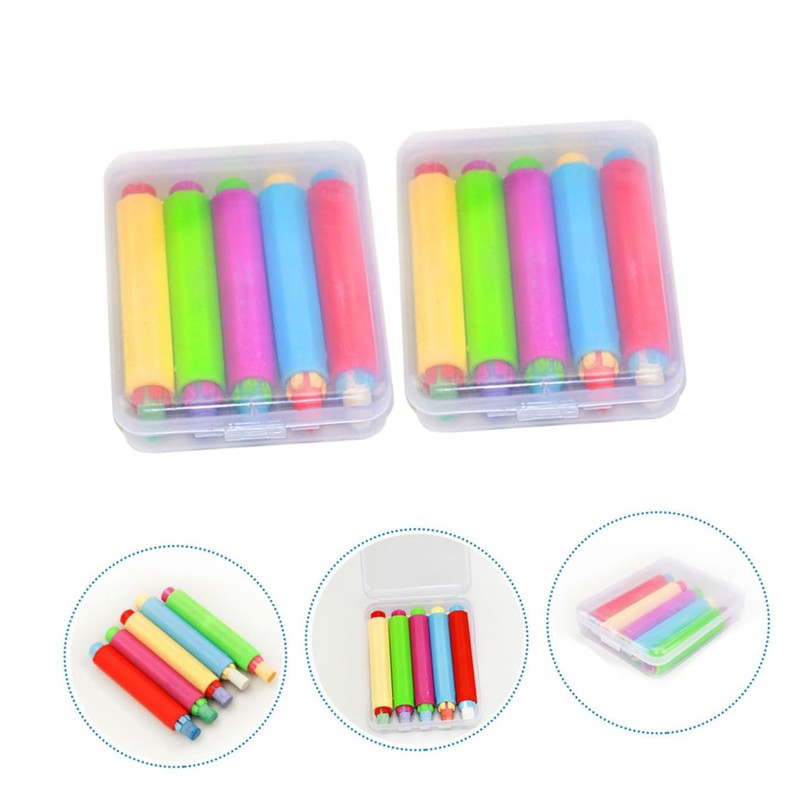 MAGICLULU 2sets Chalk Holder Practical Chalk Cover Clips for Teachers