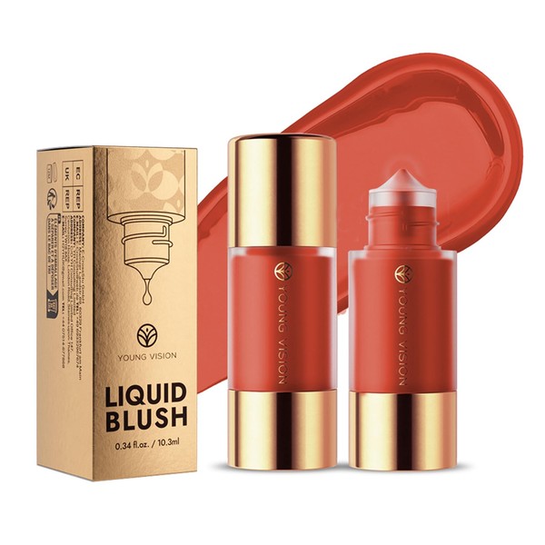 Liquid Blush Cream Face Blush - Soft Velvet Silk Texture,